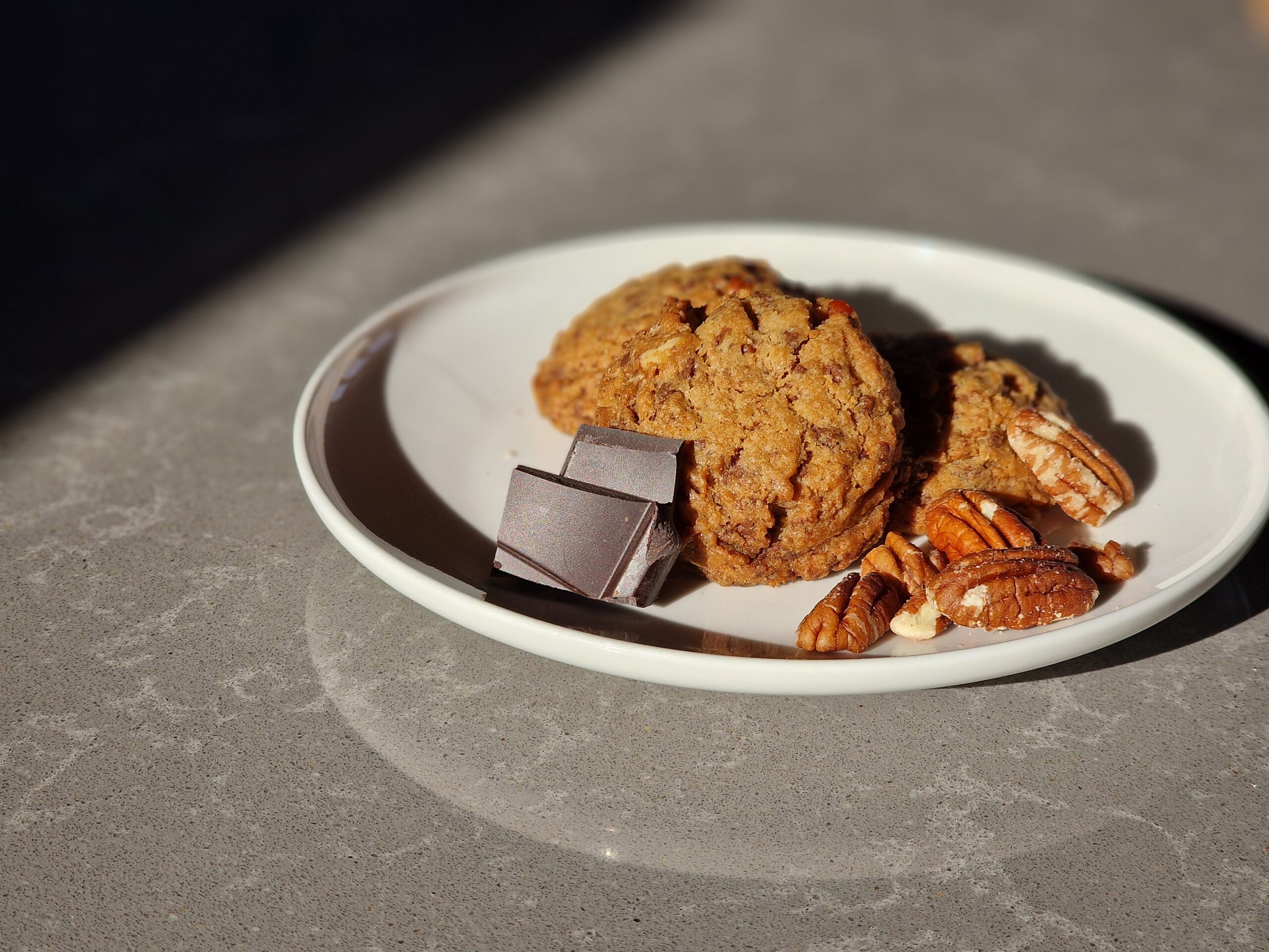 Chocolade-pecan cookies